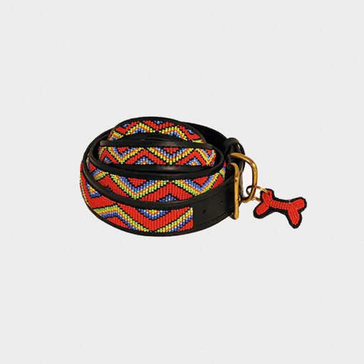 Hundehalsband (groß / 40-60cm) - Red Maasai