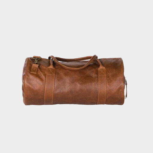 ROWDY Leder Weekender - Farbe Cedar / Braun