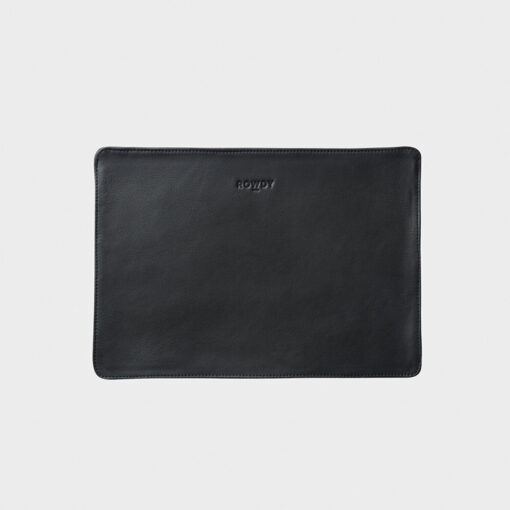 Rowdy The Laptop Slip 15/16" Leather - Colour Charcoal