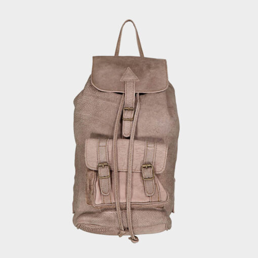 Rowdy Leather Rucksack - Colour Boulder