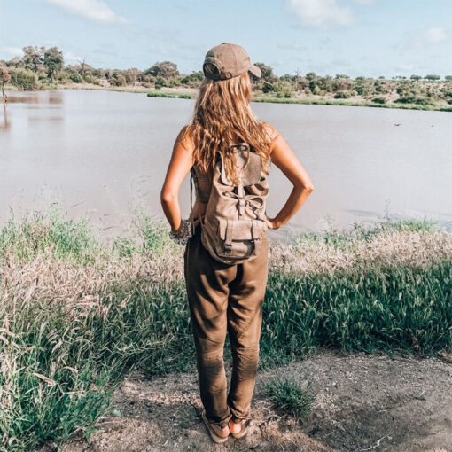 Rowdy Leather Rucksack - Colour Boulder - Image 5