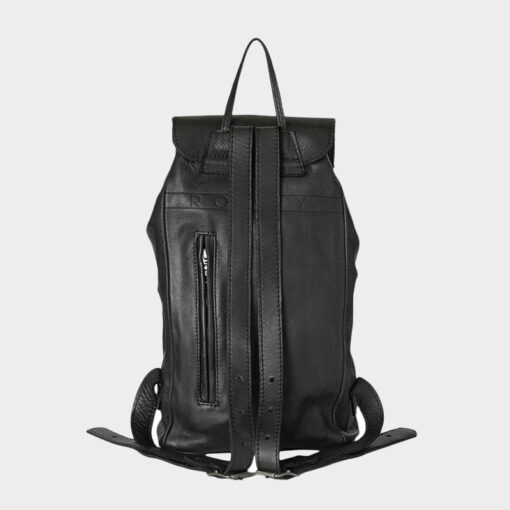 Rowdy Leather Rucksack - Colour Charcoal - Image 3