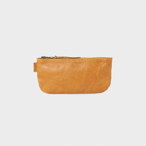 Rowdy Leder Travel Pouch - Farbe Amber