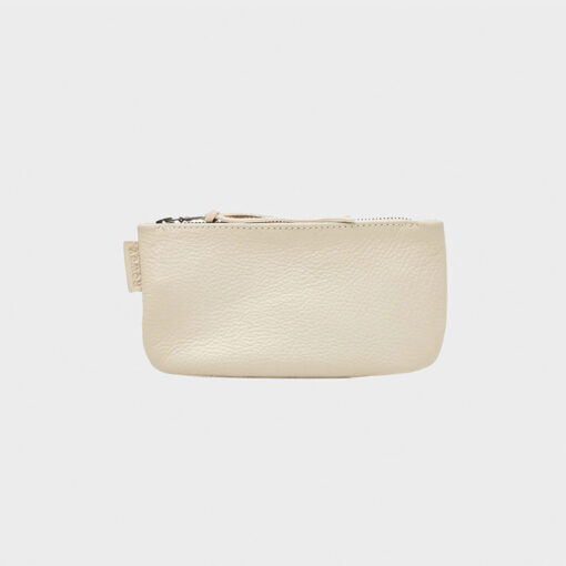 Rowdy Leder Travel Pouch - Farbe Stone