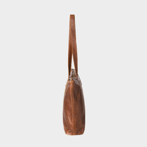 Rowdy Tote Leather Bag - Colour Cedar - Image 3