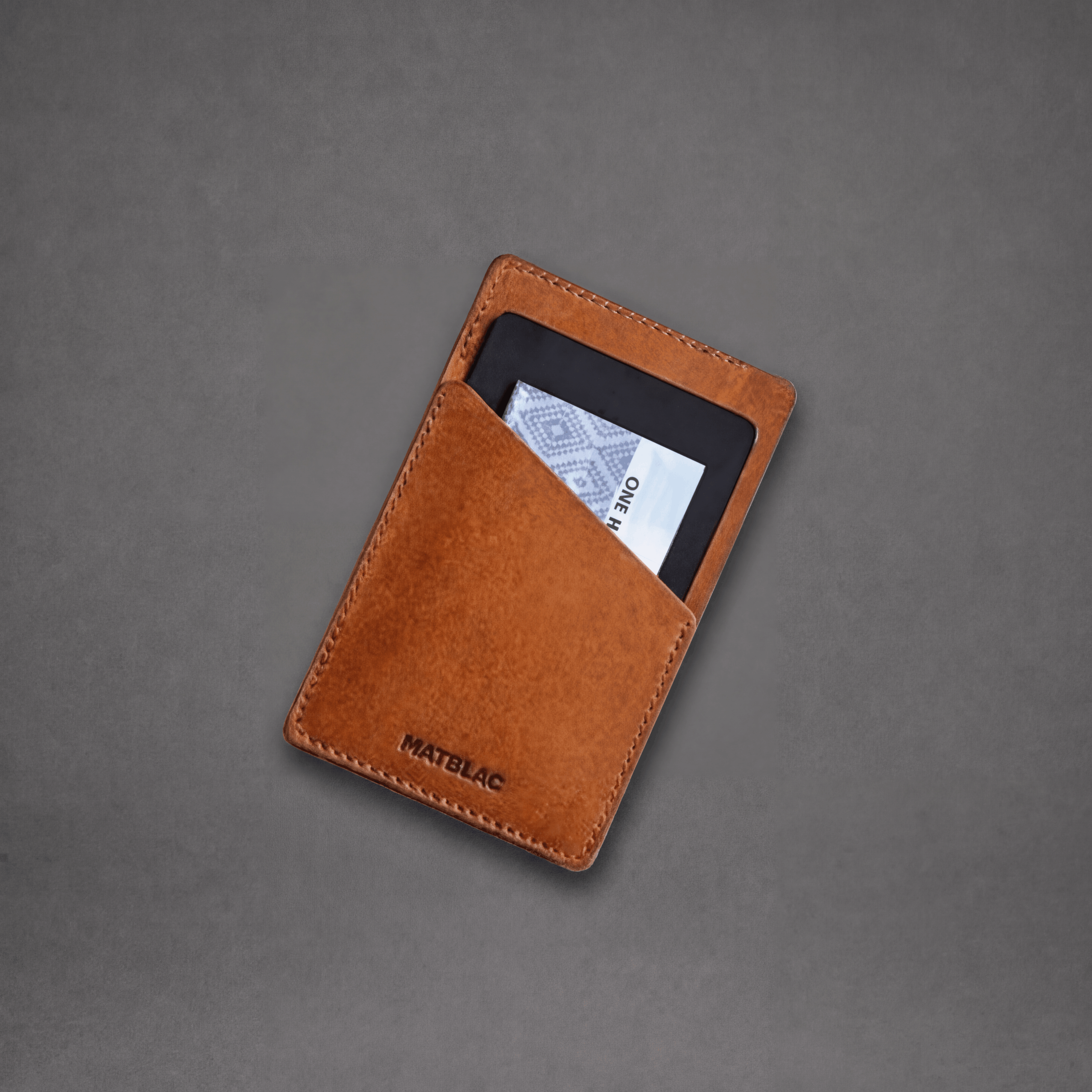 MATBLAC - Quickdraw Brieftasche aus Leder - Braun 1 MATBLAC - Quickdraw Brieftasche aus Leder - Braun