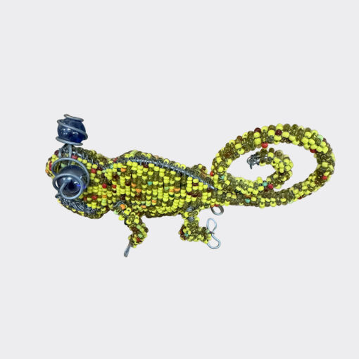 Chameleon Beaded Craft (Small) - Yellow colour - Image 3