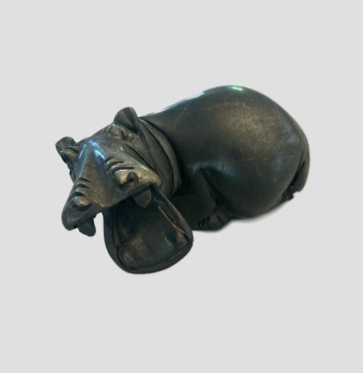 Stone Sculpture - Hippopotamus Black (Small)