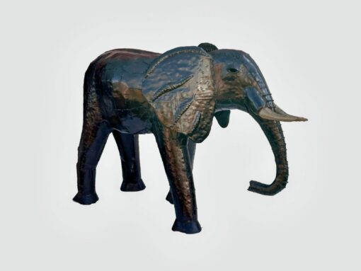 Elephant Sculpture made from Galvanised Steel - Large (L)