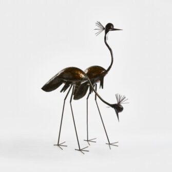 Skulptur Kronenkranich aus verzinktem Stahl - Blick nach unten gerichtet - Einzelstck - Groß (L) 7 african rainbow product 042 low 510x510 1