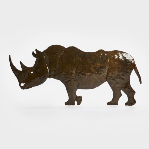 Rhinoceros made from Galvanised Steel - Large