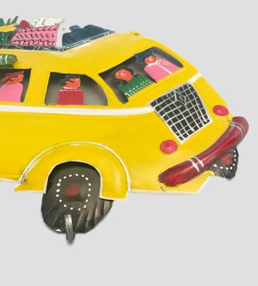 Metal Tin Colourful Bus Wall Hanger for Kids Room - Image 2