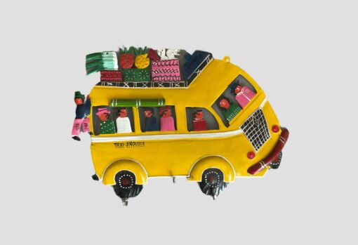 Metal Tin Colourful Bus Wall Hanger for Kids Room