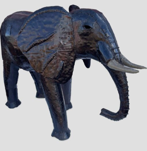 Elephant Sculpture made from Galvanised Steel - Large (L) - Image 3