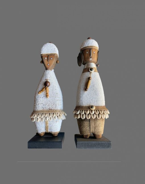 Namji Doll Beaded Craft (Couple) - Brown/White