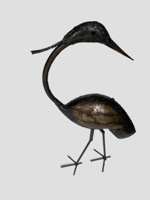 Crane Sculpture made from Galvanised Steel - Small (looking down) - Image 3