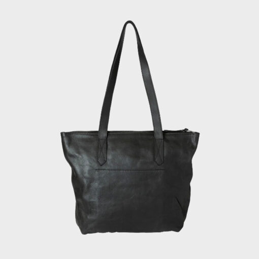 Rowdy Leder Tote (Shopper) - Farbe Charcoal – Bild 2