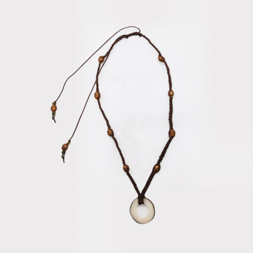 Vegetable Ivory & Ethiopian Copper Snare Necklace