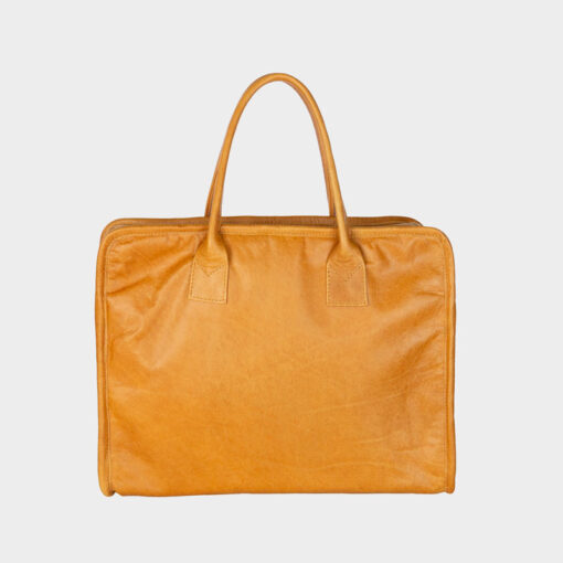 ROWDY Slimline Briefcase - Colour Amber with Black Lining - Image 2