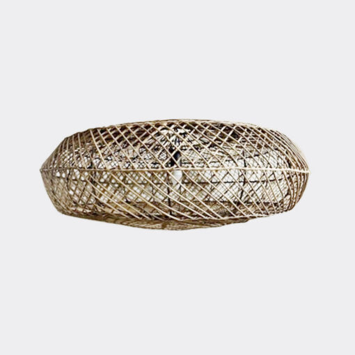 Light/Lampshade - Open Weave - Oval Pendant - (Malawi)