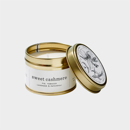 Gold Tin Candle - Sweet Cashmere