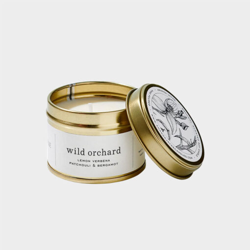 Gold Tin Candle - Wild Orchard