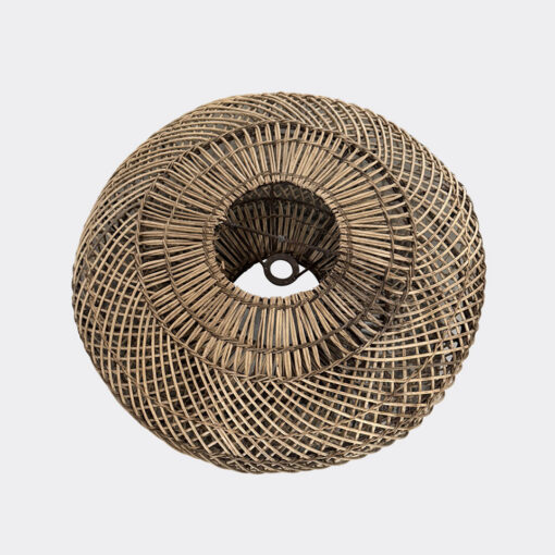 Light/Lampshade - Open Weave - Oval Pendant - (Malawi) - Image 3