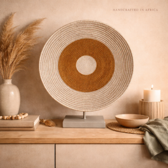 Makenge Basket Painted - Golden Eclipse - (Zambia) - Large 6 528A243A 7F43 46CF 8A2F A10EA6D28AC0