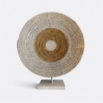 Makenge Basket Painted - Golden Horizon - (Zambia) - Large 4 744D7824 A88D 436C 8C56 C1D722E4523D