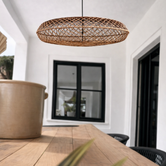 Leuchte / Lampenschirm – Offene Webart – Ovale Pendelleuchte – (Malawi) 5 A133E9C3 379F 4565 B0E4 A4100292BB66