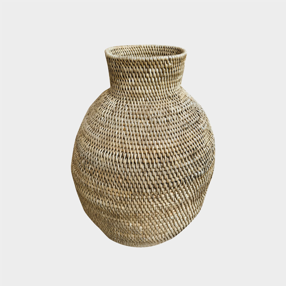 Bohero Basket Plain - Jug Shaped - (Zimbabwe) - Large - Image 2