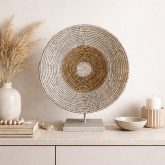 Makenge Korb Bemalt - Goldener Horizont - (Sambia) - Groß 3 C35D20A3 A2D6 41C9 B06E 44D1667A9270