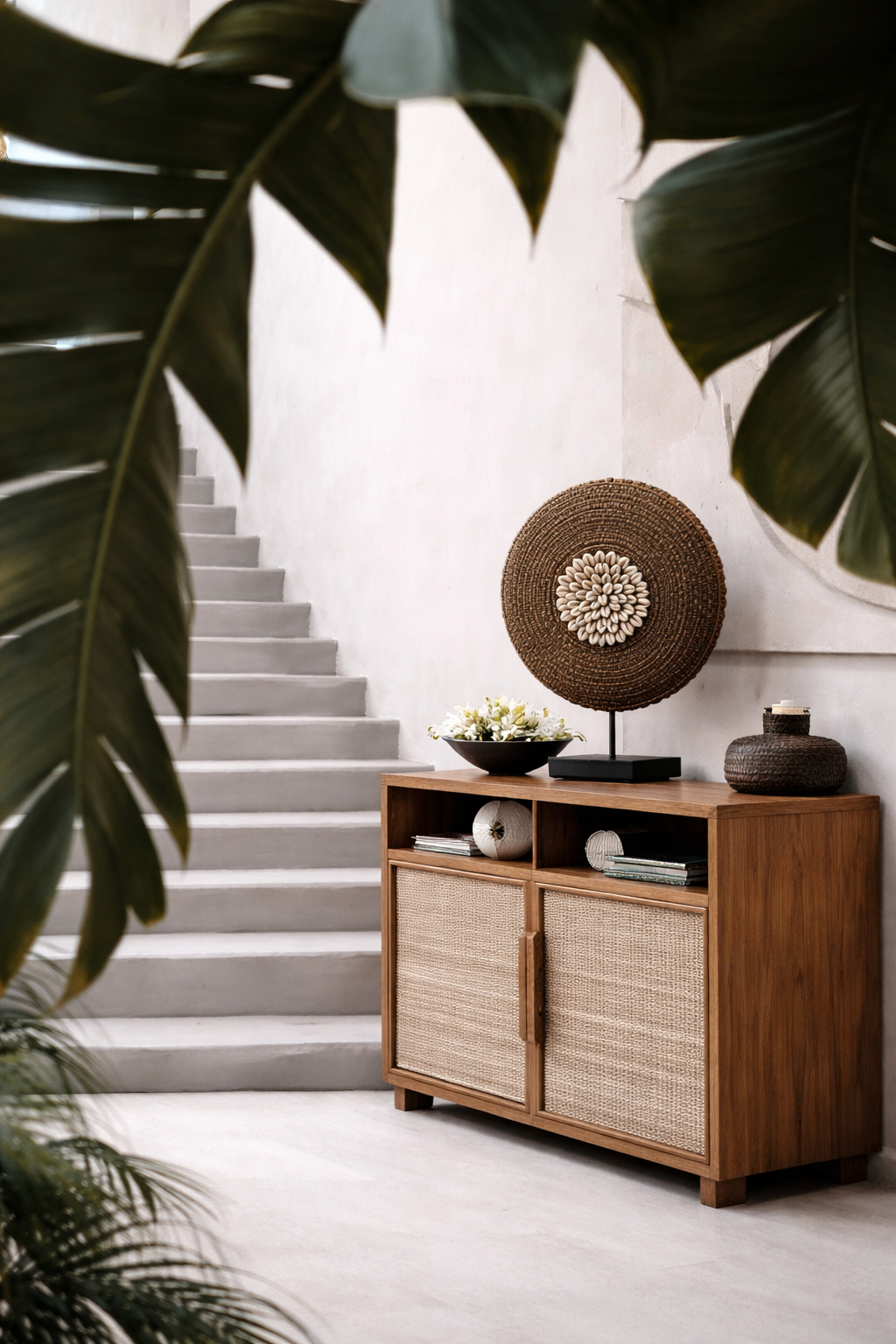 Shield Beaded Round - Goldern Pattern with Cowrie Shells - (Cameroon) - Large 2 Shield Beaded Round - Goldern Pattern with Cowrie Shells - (Cameroon) - Large - Image 2