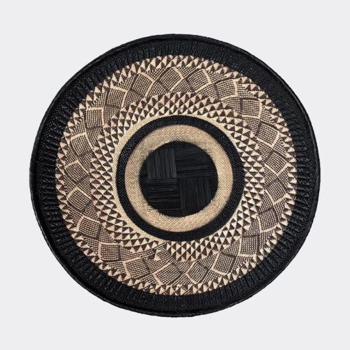 Tonga Basket Flat - Eclipse Weave - (Zimbabwe)