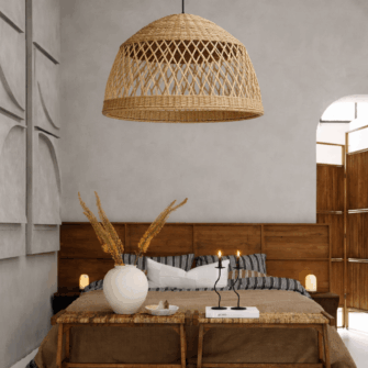 Leuchte / Lampenschirm – Offene Webart – Diamantgeflochtene Kuppelform – (Malawi) 3 11D3C6D0 009C 4BE2 BB9E 19C39B5DA88D