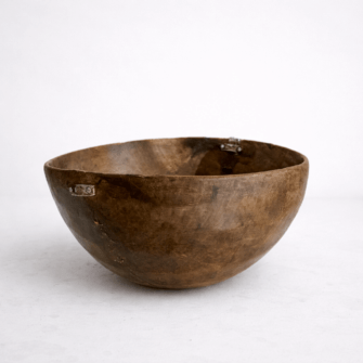 Tutsi Holzschale – Nussform – (Ruanda) – handgefertigte Holzschale aus Ruanda, natürliches Holz, Wohnaccessoire
