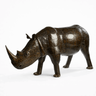 Skulptur Nashorn aus verzinktem Stahl - Sehr Groß (XL) 4 56C5A9D1 476E 48D4 A0DC 7B4412E2023E