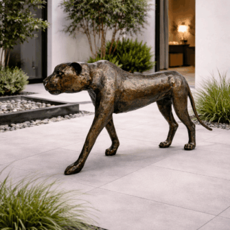 Skulptur Leopard aus verzinktem Stahl - Groß (L) 7 7D4702F0 8DEE 43B4 B1F5 2955B483B66F