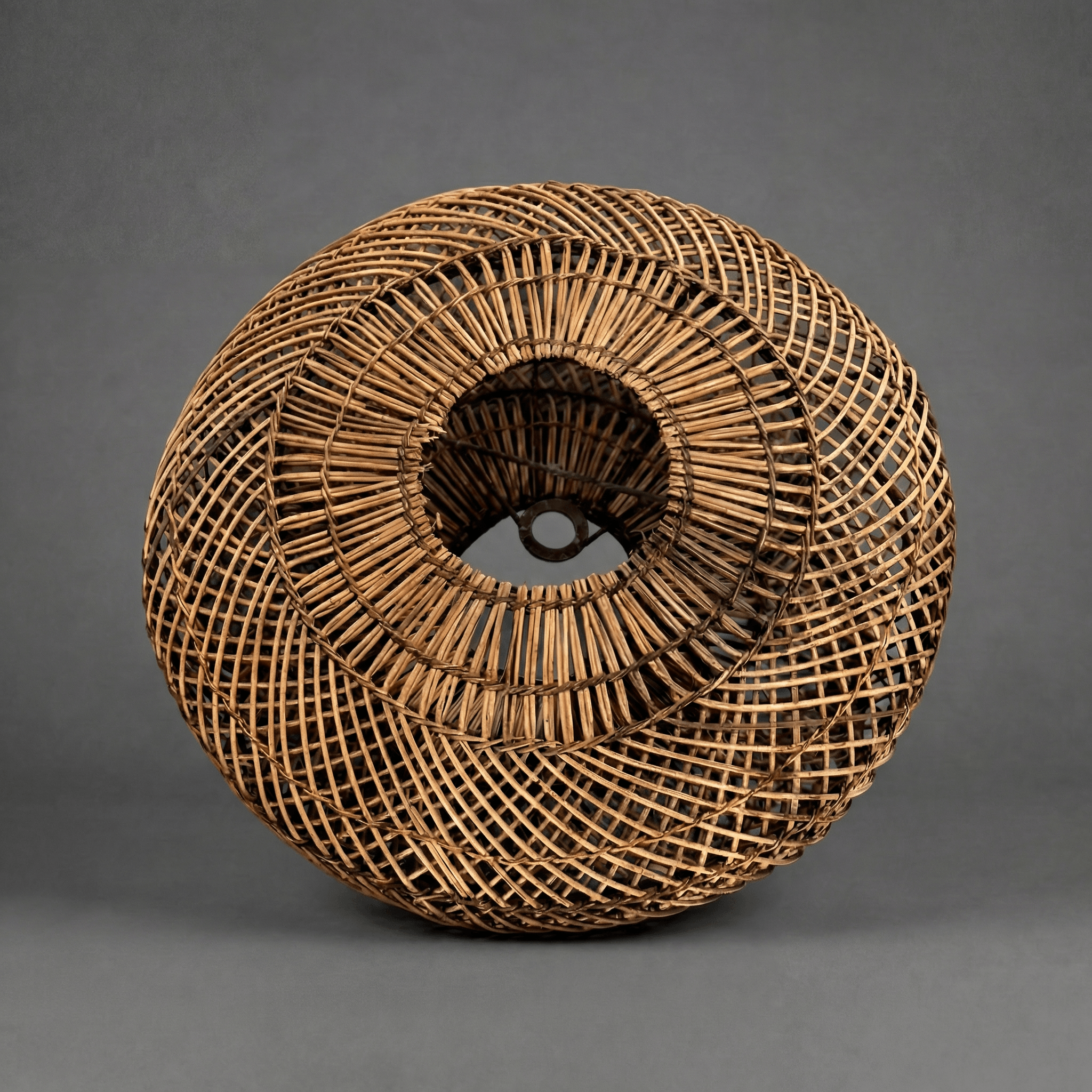 Leuchte / Lampenschirm – Offene Webart – Ovale Pendelleuchte – (Malawi) 2 Leuchte / Lampenschirm – Offene Webart – Ovale Pendelleuchte – (Malawi) – Bild 2