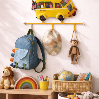Schulbus als Wandaufhänger für Kinderzimmer 9 A7EA83E2 2263 424B B643 AB57AE66EB09