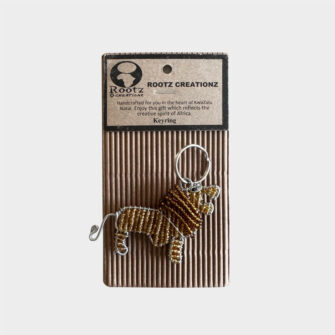 Lion Keyring – Handmade African Design Object