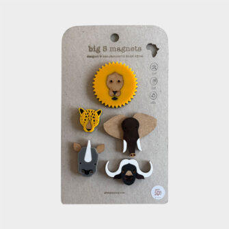 Big Five Magnet Set (Set of 5) – African Design Magnets from South Africa