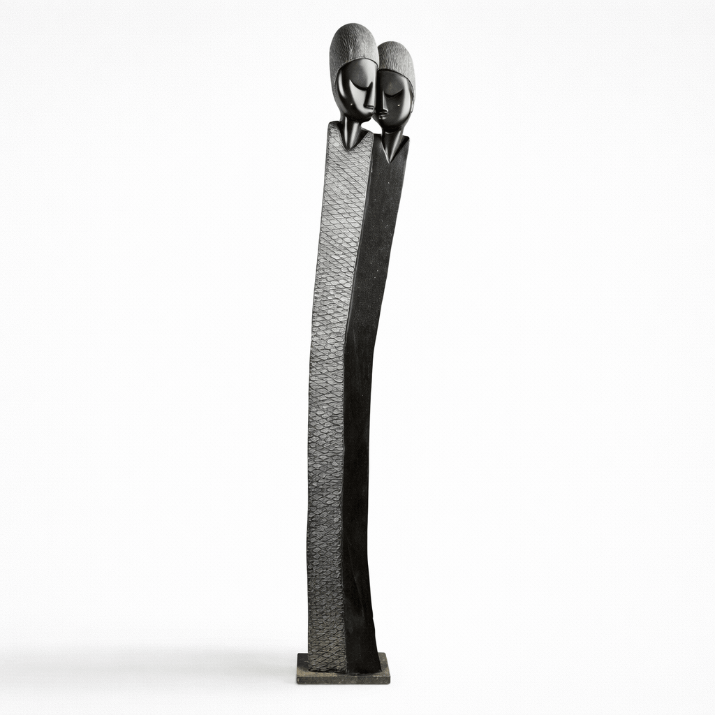 Steinskulptur Couple Lover Hellgrau Springstone 2 Steinskulptur Couple Lover Hellgrau Springstone – Bild 2