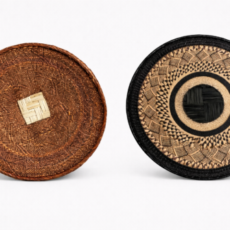 Tonga Korb (flach) - Braun Unifarben 6 E6D42D3D 1572 4098 8953 894918F10198