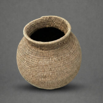 Bohero Korb Unbemalt - Krugform - (Simbabwe) - M 4 Generated with Kive.ai kive image 2 2