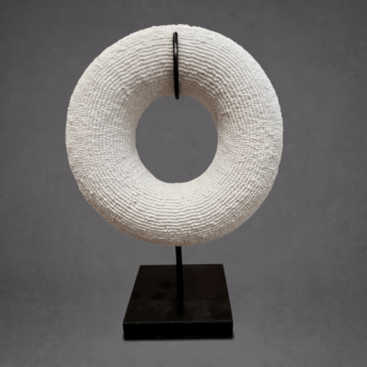 Reif bestickt mit Perlen – Weiß – (Kamerun)