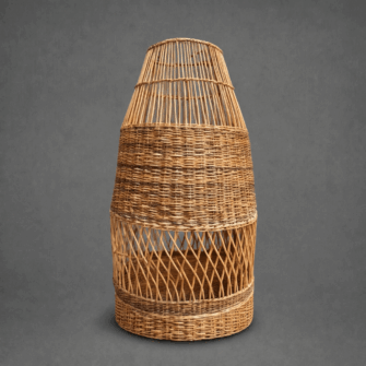 Leuchte / Lampenschirm – Offene Webart – Konische Form – (Malawi)