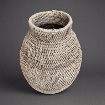 Bohero Korb Unbemalt - Bienenstockform - (Simbabwe) - M 3 Generated with Kive.ai kive image 2 Kopie 47