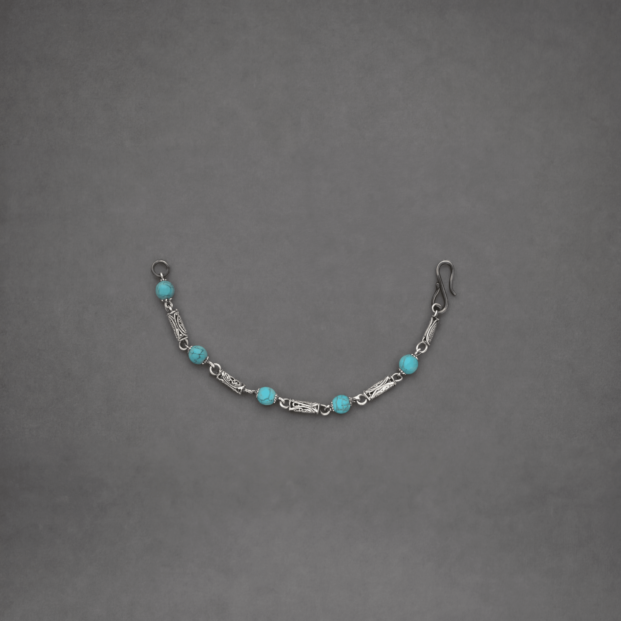 Mulberry Mongoose - Armband aus Türkisfarbenen Schlingendrahtgliedern (Damen) 1 Mulberry Mongoose - Armband aus Türkisfarbenen Schlingendrahtgliedern (Damen)