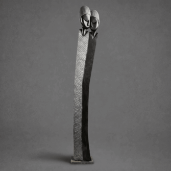 Steinskulptur Couple Lover Hellgrau Springstone